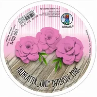 Ursus 3147562 Faltblätter Rund Uni intensiv pink, aus Plakatpapier