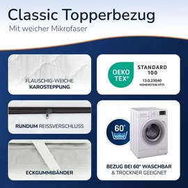 MSS e.K. Kaltschaum Matratzentopper 80 x 200 cm | HR KALTSCHAUM | optimale Körperanpassung | Mattress Topper 80x200 | designed und produziert in Deutschland