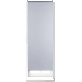 Relaxdays Seitenzugrollo 56 x 160 cm weiß/silber