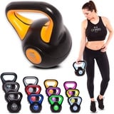 C.P.Sports Kettlebell Kugelhantel Vinyl Handgewicht Gymnastik, Kettle Bell, Kettlebells, Schwunghantel 2kg 3kg 4kg 5kg 6kg 8kg 10kg 12kg 14kg 16kg 18kg 20kg (5 KG)