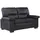 vente-unique Couchgarnitur Leder 3+2 - Büffelleder - Schwarz - MIMAS