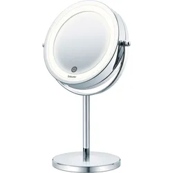 BEURER Kosmetikspiegel »BS 55 beleuchteter Kosmetikspiegel mit 7-facher Vergrößerung«, Beauty-Spiegel mit LED-Licht und Dimmfunktion, 2 Spiegelflächen BEURER .