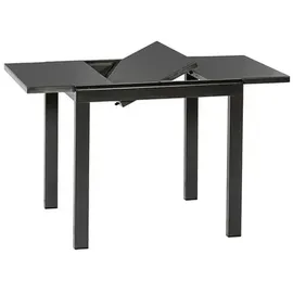 Merxx Semi-Balkonausziehtisch Gartentisch 80-120 x 70 x 75,5 cm Graphit