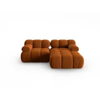 Micadoni Ecksofa Bellis, modular 3-Sitzer orange