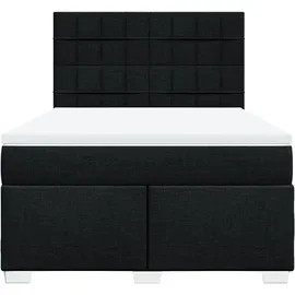vidaXL Boxspringbett 140 x 200 cm Schwarz