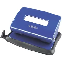 Herlitz Bürolocher mit Anschlagschiene, blau