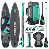 Bluefin Cruise Carbon 12' Aufpumpbares Paddleboard| SUP Board für Erwachsene| Bluefin Cruise 12' SUP| Paddleboard Paket | Tragbar & Reisesicher |Carbon Paddleboard | Inklusive Zubehör