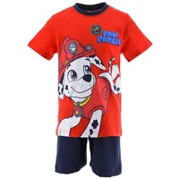Paw Patrol 2tlg. Outfit: Schlafanzug Marshall Pyjama in Rot