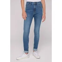 Soccx Slim-fit-Jeans SOCCX, Damen, Gr. 29, Länge 28, blau,