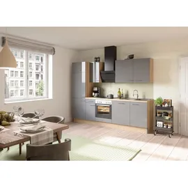 OPTIFIT Küchenzeile Jonte 270 cm Anthrazit