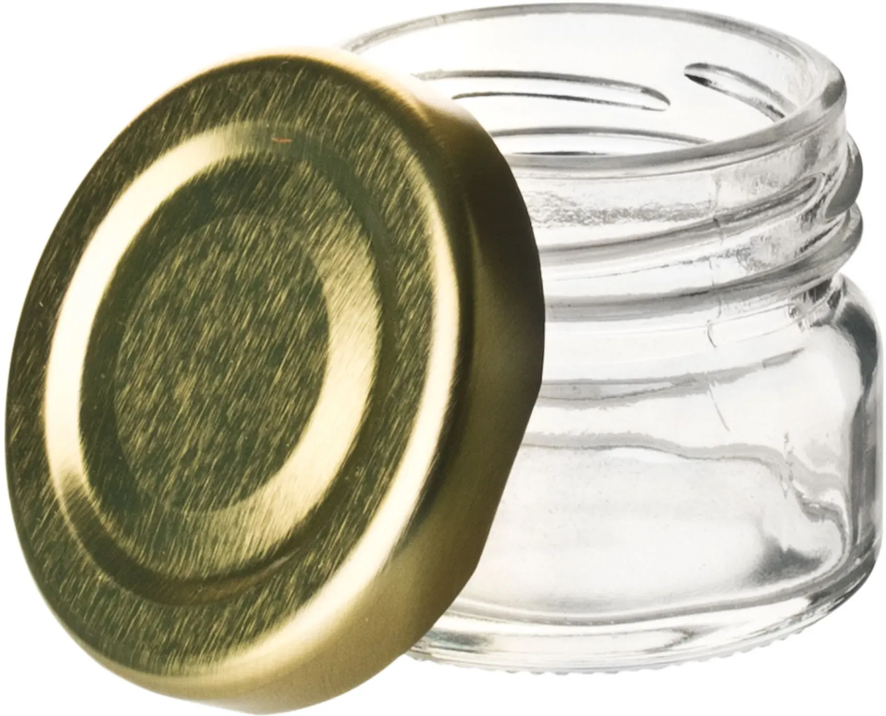 Deckel für Miniglas, TO 43 - goldfarben - 1 Deckel