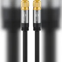 Wentronic Goobay 70666 - Antennenanschlusskabel F (135 dB typ), 4x geschirmt, 3.0 m
