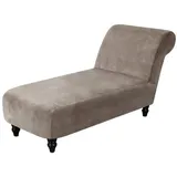 Qelus Sofahusse Strecken Samt Chaiselongue Schonbezug Armloser Bezug