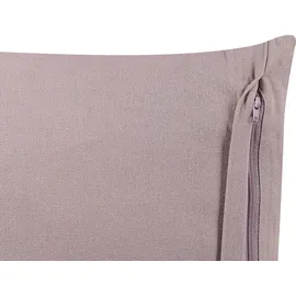 Beliani Kalmia Dekokissen 45 x 45 cm Rosa