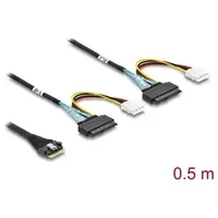 DeLock PCIe 4.0 Kabel Slim SAS SFF-8654 8i zu