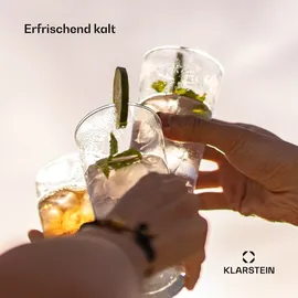 Klarstein Eiszeit Crush Eiswürfelmaschine 2 Größen Crushed Ice Schwarz