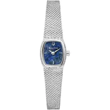 BULOVA 96L343 Damenuhr Quarz Goddess of Time Blau