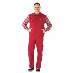 Arbeitsweste 2167 rot/rot, Größe L - rot/rot - L