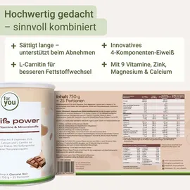 Strunz For You Eiweiß Power Chocolat Noir Pulver  750 g