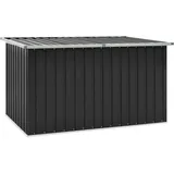 FIRBNUS Box mit Deckel 171x99x93 cm Gartenbox mit Klappdeckel Garten Aufbewahrungsbox Auflagenbox Kissenbox Gartentruhe Gartenboxen Storage Boxes Gartenschrank Anthrazit Verzinkter Stahl