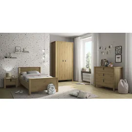 Gami Kinderbett Lugano 96 x 209 cm Eiche braun beige