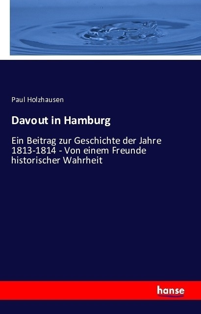 Davout In Hamburg - Paul Holzhausen  Kartoniert (TB)