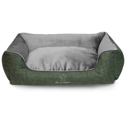 Mr. Cuddles Tierbett Pablo, Flauschiges Hundebett, L: 100x70cm, Grün grün