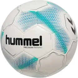 hummel hmlPRECISION Training Fußball 9301 - white/blue/green 4