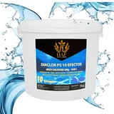 HAF® Pool 5 kg Chlor Multitabs 10 in 1 | Multi Chlortabletten 200g mit 10 Funktionen zur Pflege & Reinigung für dauerhaft kristallklares Poolwasser - Qualität: Made in Europe - Menge: 1 x 5 kg