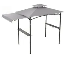 Costway Grillpavillon 318 x 153 x 250 cm grau/schwarz