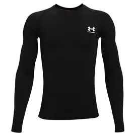 Under Armour HeatGear Armour langarm Trainingsshirt Jungen 001 black/white XL 160-170 cm