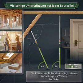 Trutzholm Deckenstütze Metall 110–203 cm grün
