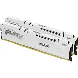 Kingston 64GB (2x32GB) Kingston Fury Beast White XMP DDR5-6400 CL32 RAM Arbeitsspeicher