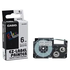 Casio XR-6WE1 Schriftband Bandfarbe: weiß