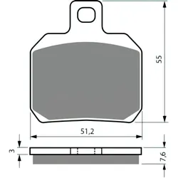 Bremsbeläge hinten - original Ersatzteil Piaggio Beverly 500ccm 2007