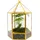 ElegantLife Geometrisches Glas-Terrarium, Pflanzgefäß für Sukkulenten zum Aufhängen, für Zuhause, Garten, Büro, Dekoration, Pflanzen Nicht im Lieferumfang enthalten (goldfarben, sechseckig)