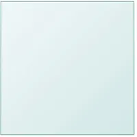 vidaXL Tischplatte Transparent 60x60 cm Hartglas