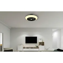 Globo Lighting Globo LAFEE Deckenventilator Metall schwarz matt, LED