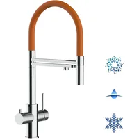 VIZIO 5 Wege Wasserhahn Einhebelmischer Orange