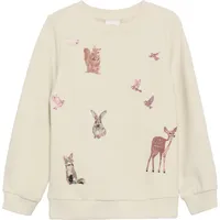 S.Oliver Wärmendes Sweatshirt mit Glitzer-Details, Kinder, Beige, 104/110
