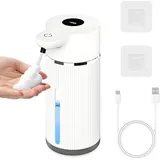 NXPUXP Seifenspender Automatisch,No Touch Schaumseifenspender Sensor,420ml Elektrischer Seifenspender mit Sensor Infrarot,Wiederaufladbar, IPX6 Wasserdicht für Küchen,Bad,Schule,Hotel(V1)