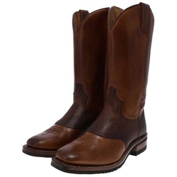 Sendra Boots 17697T RETRO Herren Westernreitstiefel Braun Cowboystiefel Rahmengenäht (GOODYEAR WELTED) braun 48 EU