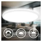B.K.Licht LED Panel 1-flg. 42 cm rund weiß