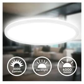 B.K.Licht LED Panel 1-flg. 42 cm rund weiß