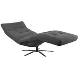 Kawola Relaxliege, Anthrazit, Schwarz, Textil, Echtholz, 1-Sitzer, Füllung: Komfortschaum, 82x115x156 cm, Wohnzimmer, Sessel, Relaxliegen
