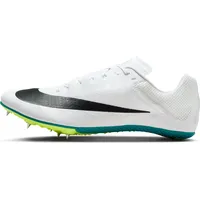 Nike Herren Zoom Rival Laufspike für Sprints Leichtathletik-Schuh, White/Black-Bright Spruce-Vapor Green, 44 EU - 44 EU