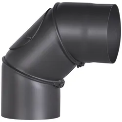Ofenrohr FIREFIX, schwarz, B:16,5cm H:29cm L:29cm, Stahlblech, Rohre, Stahlblech, mit Tür