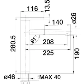 Blanco Linee-S chrom 517591