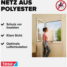 Tesa Fliegengitter Insect Stop Comfort 130 x 130 cm Anthrazit