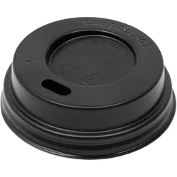 MONOUSO - Deckel Schwarz für Becher Ø5,8cm (100 Stück)